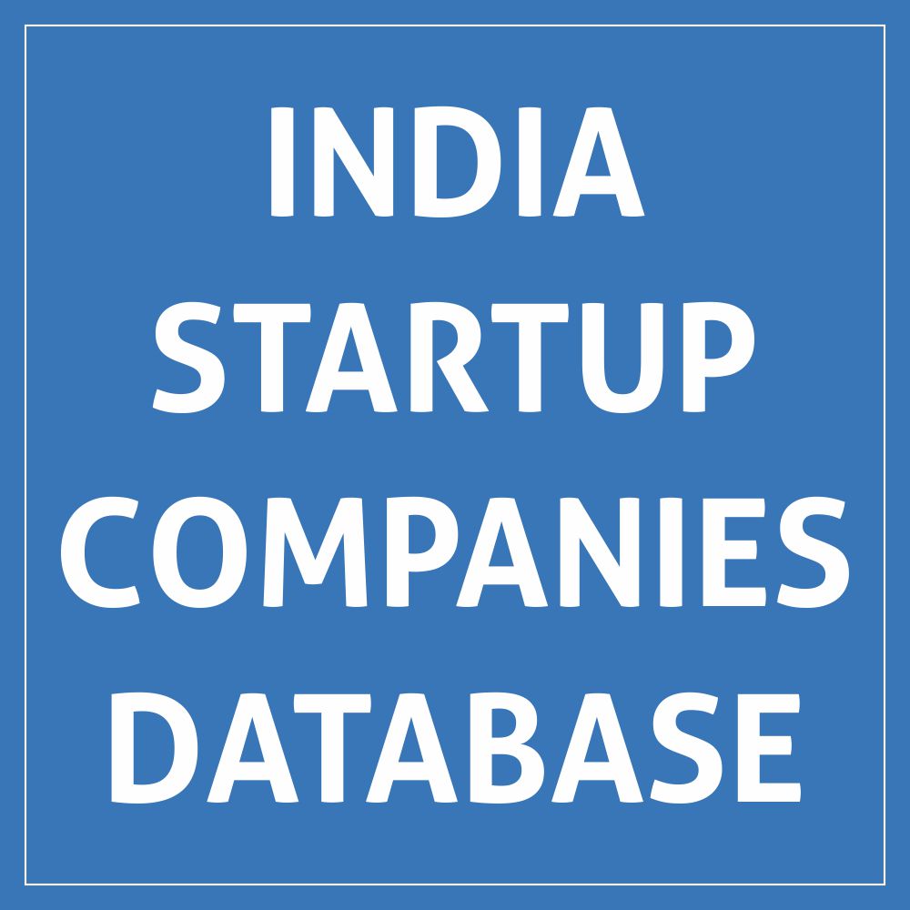 Startup Companies India Database