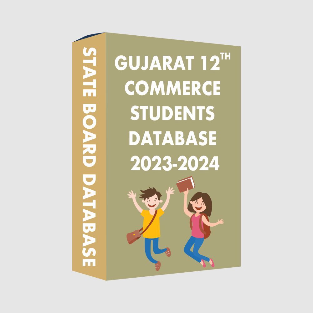 Gujarat 12th Std Commerce State Board 2023-2024 Students Database