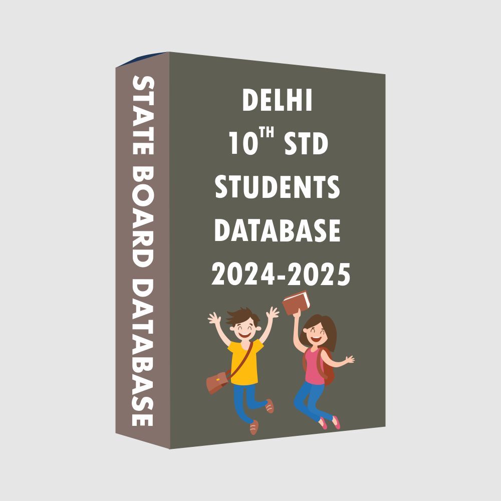 Delhi 10th STD State Board 2024-2025 Students Database