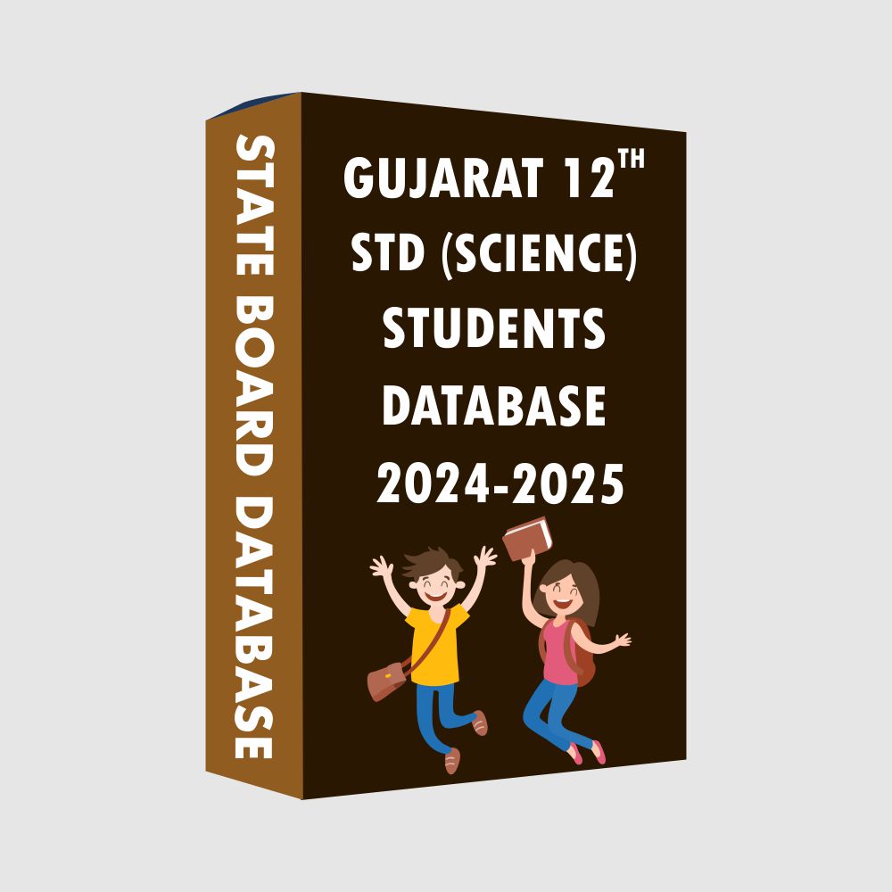 Gujarat 12th Std (Science) State Board 2024-2025 Students Database
