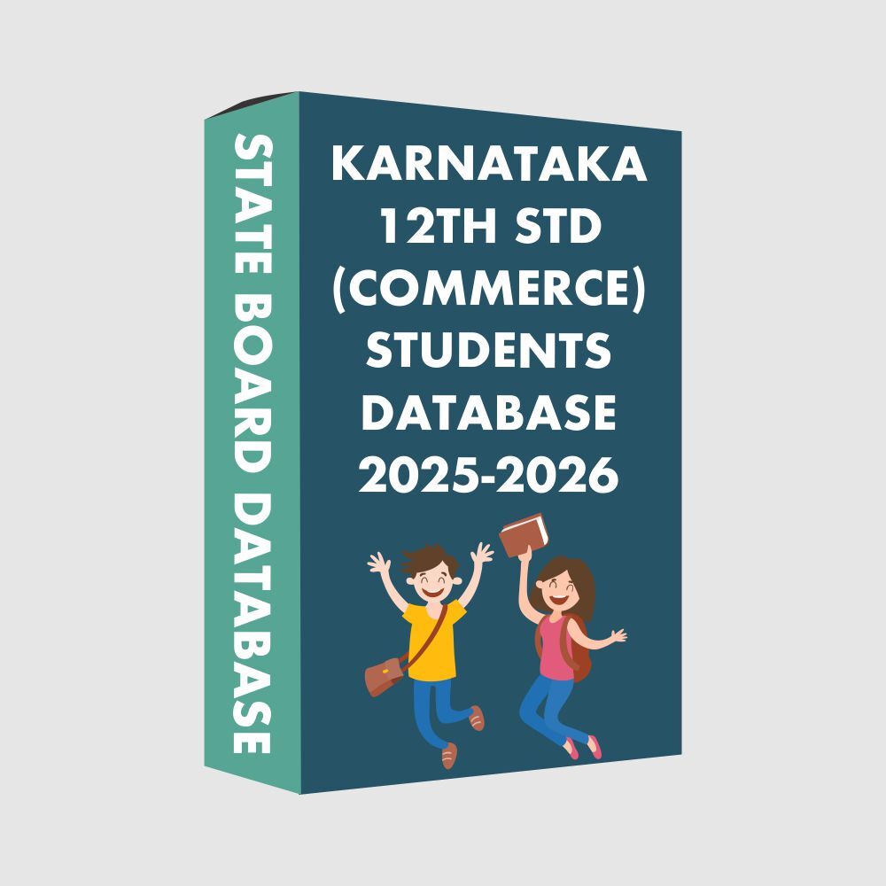 Karnataka 12th Std (Commerce) State Board 2025-2026 Students Database